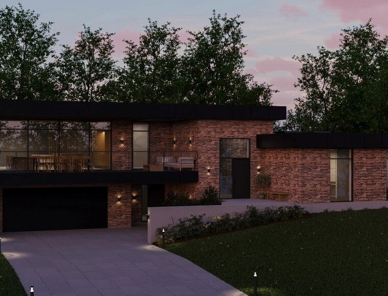Arkitekttegnet, villa, funkis hus