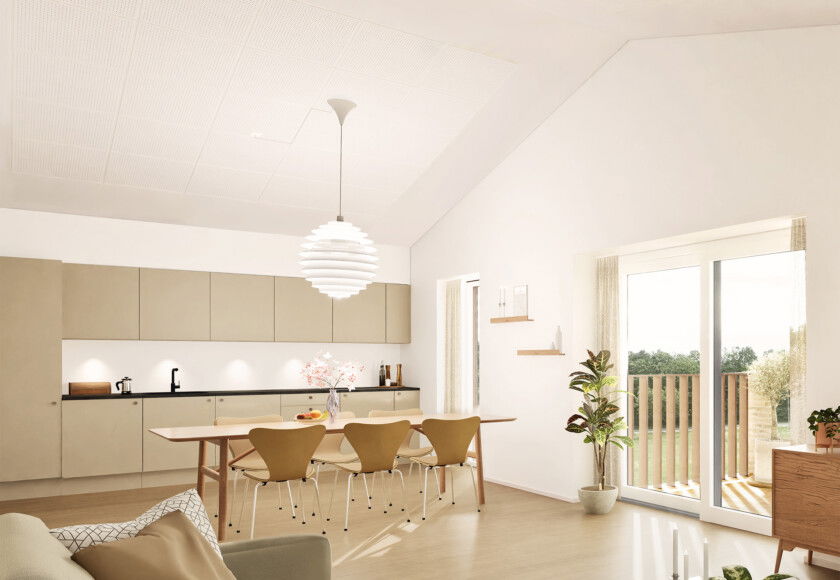 køkken, etagebolig, arkitekttegnet
